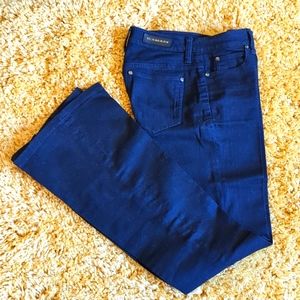 Beautiful Burberry dark wash Burberry boot cut Silton jeans.